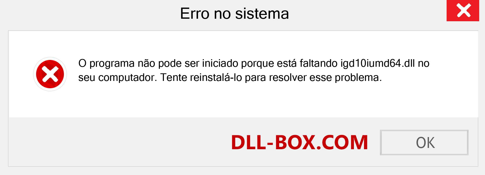 Arquivo igd10iumd64.dll ausente ?. Download para Windows 7, 8, 10 - Correção de erro ausente igd10iumd64 dll no Windows, fotos, imagens